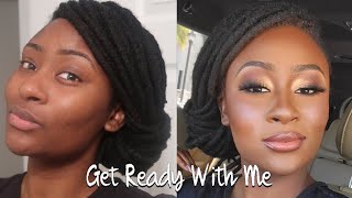 GRWM| Wedding Loc Style, Bridal Makeup Trial &amp; Cake Testing