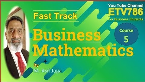 Business Mathematics/Lesson - 1