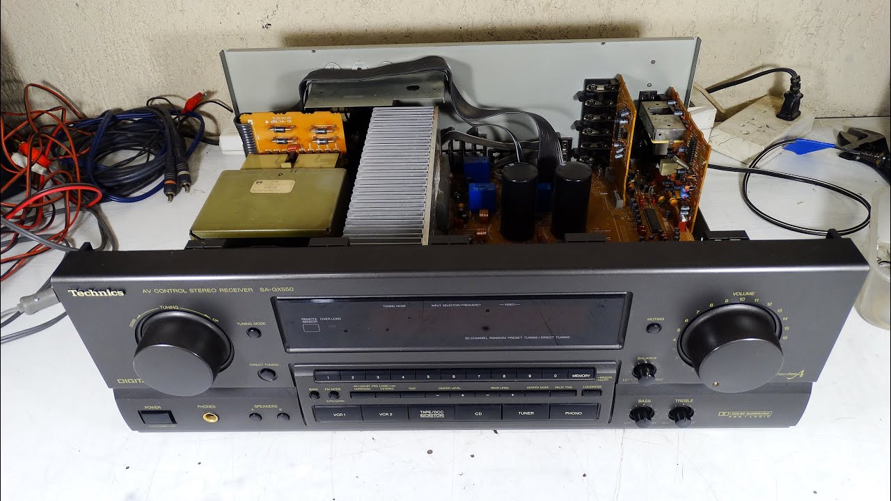AMPLIFICADOR INTEGRADO RECEIVER TECHNICS SA-GX550 JAPAN 1993