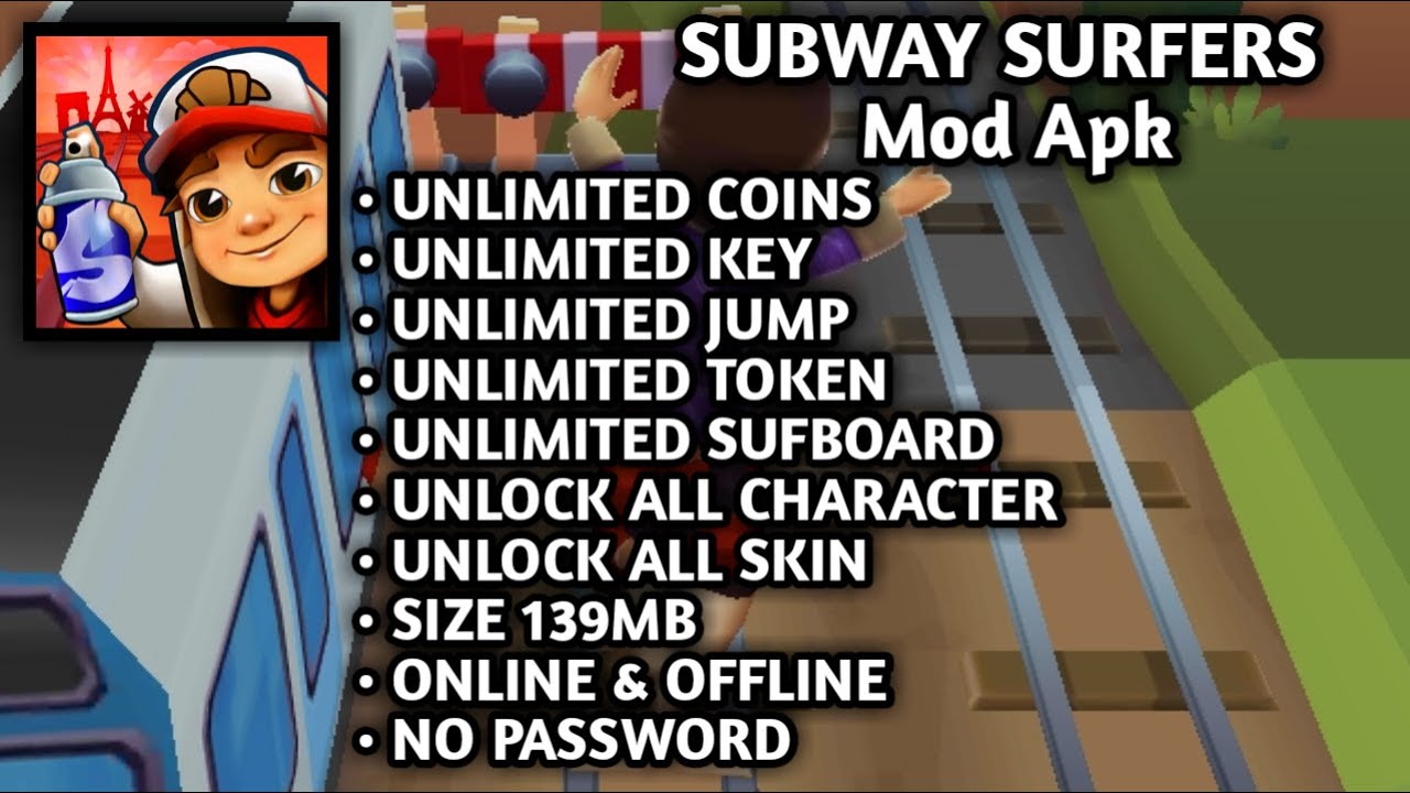 Subway Surfers MOD APK v3.19.1 (Unlimited Coins/Keys) 2023