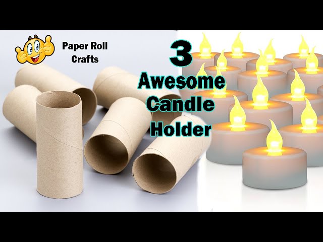 Toilet Paper Roll Crafts - DIY Fake Candles - DIY with Amy