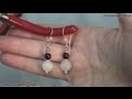 Oercchini con perle di giada bianca | Perline per Principianti - HobbyPerline.com