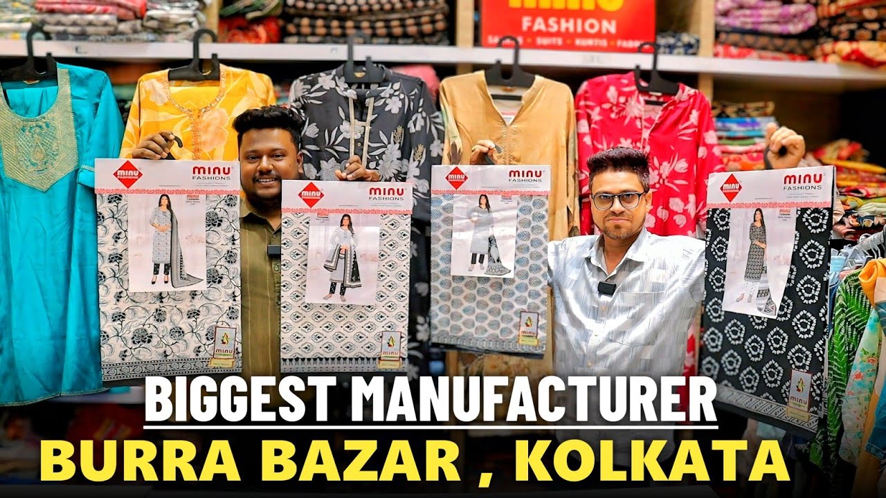 Minu Sarees & Suits : Biggest Cotton Printed Saree & Suits Manufacturer & Wholesaler in Burra Bazar