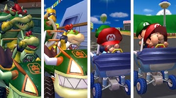 Mario Kart: Double Dash!! - All Characters Winning & Losing Animations