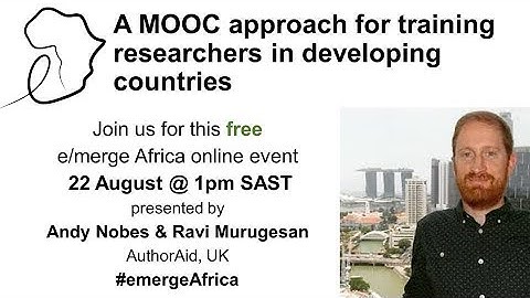 MOOCs in Africa - A MOOC approach for training researchers in developing countries