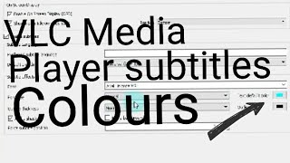 How to add colours VLC Media player subtitles screenshot 4