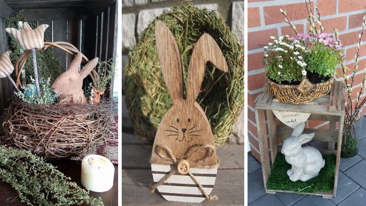 DECORAÇÃO RÚSTICA PARA PÁSCOA 🐰🥕 Top 70 Decorações Rústicas para Decorar sua Casa