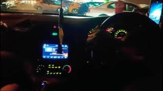 Story' wa & IG nyetir mobil di malam hari sambil dengerin DJ