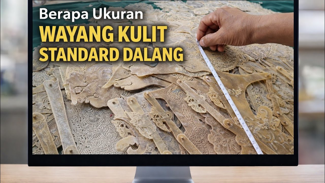 REVIEW UKURAN WAYANG KULIT STANDAR YANG JARANG DIBAHAS. WAYANG SANGGAR RAMA WIJAYA PAK SUTAR