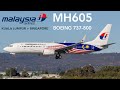 Malaysia Airlines MH605 : Flying from Kuala Lumpur to Singapore