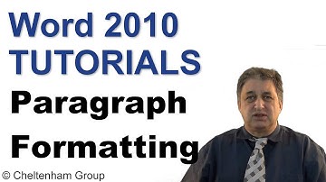 Word 2010 Tutorial | Paragraph Formatting | Full Course