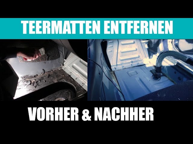 Teermatten / Bitumenmatten /Dämmmatten im Innenraum entfernen