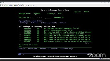 Important CL commands