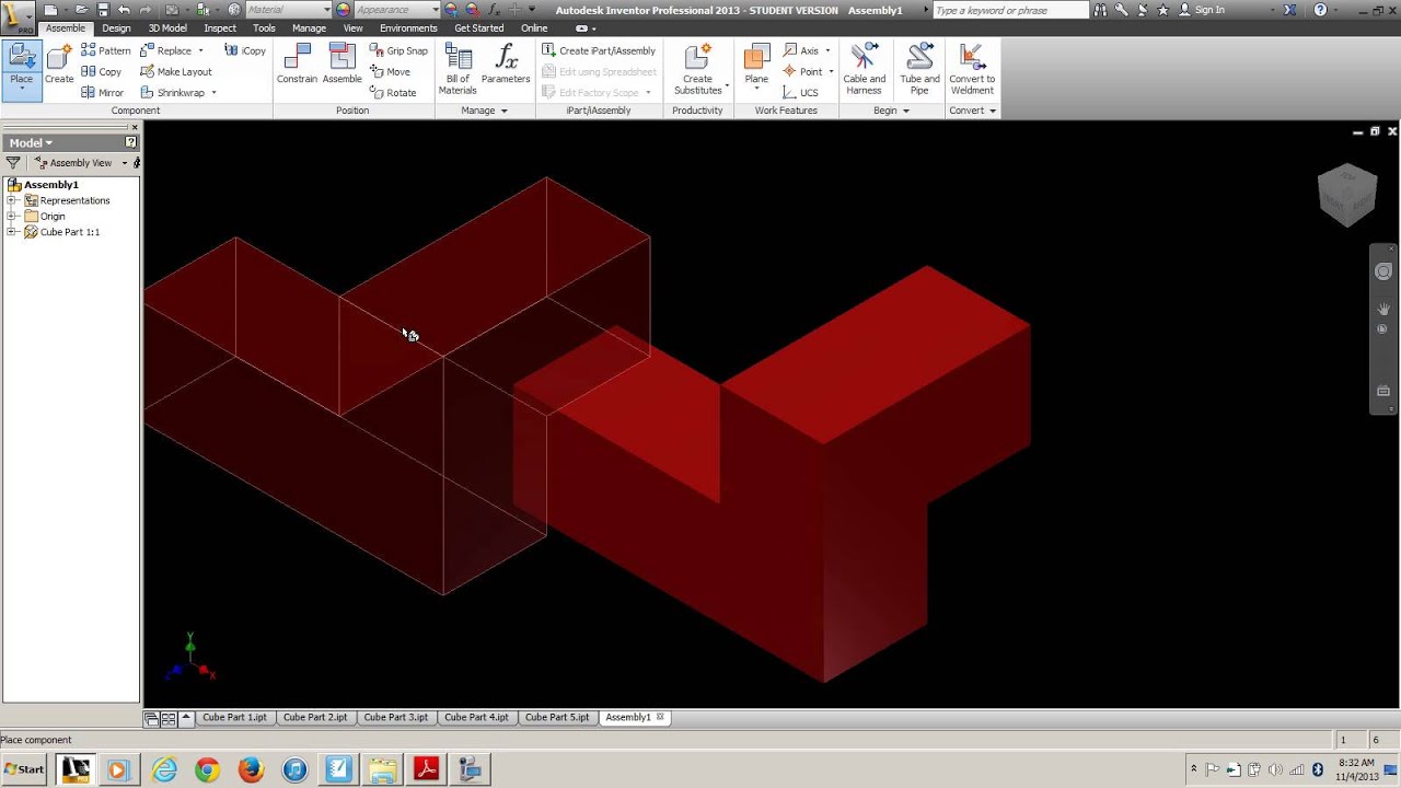 03 iam Puzzle Cube Assembly - YouTube