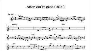 Oscar Peterson - After you've gone solo (sheet music)