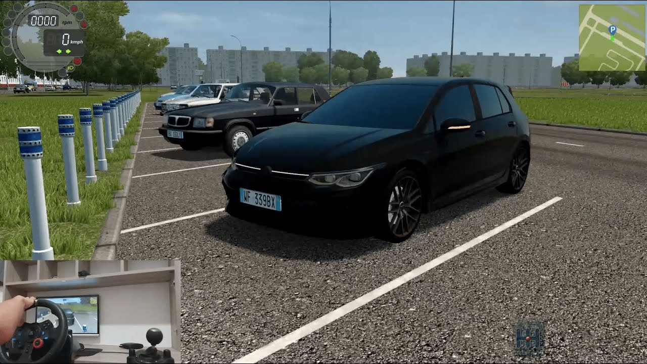 Volkswagen Golf MK8 | City Car Driving Logitech | G29 With Wheel Cam