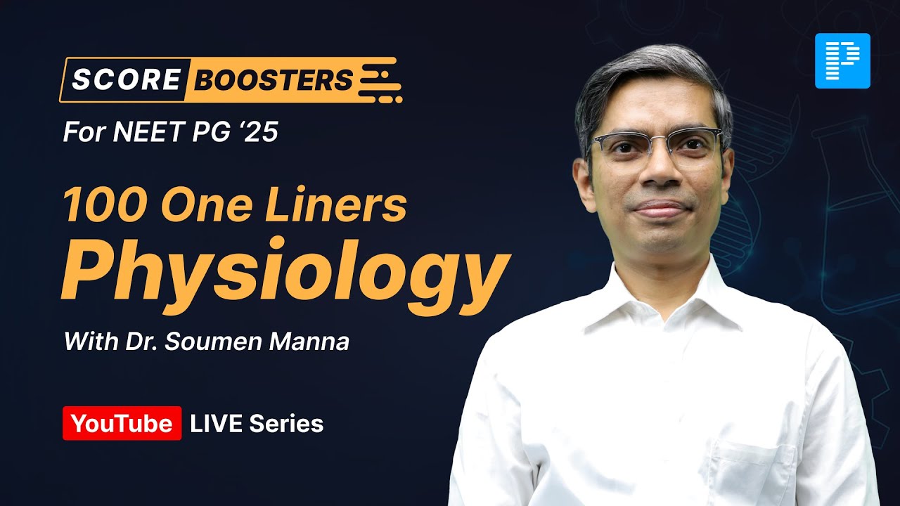 100 Physiology One Liners to Boost Your NEET PG Rank #scorebooster