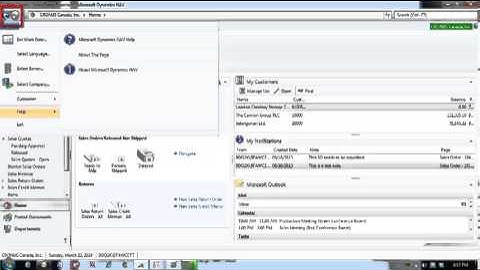 Microsoft Dynamics NAV - Navigating the Role Center