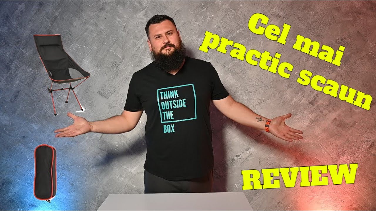 Cel mai bun SCAUN / MASĂ pentru  CAMPING / PESCUIT / MOTO🌴🌏🏍