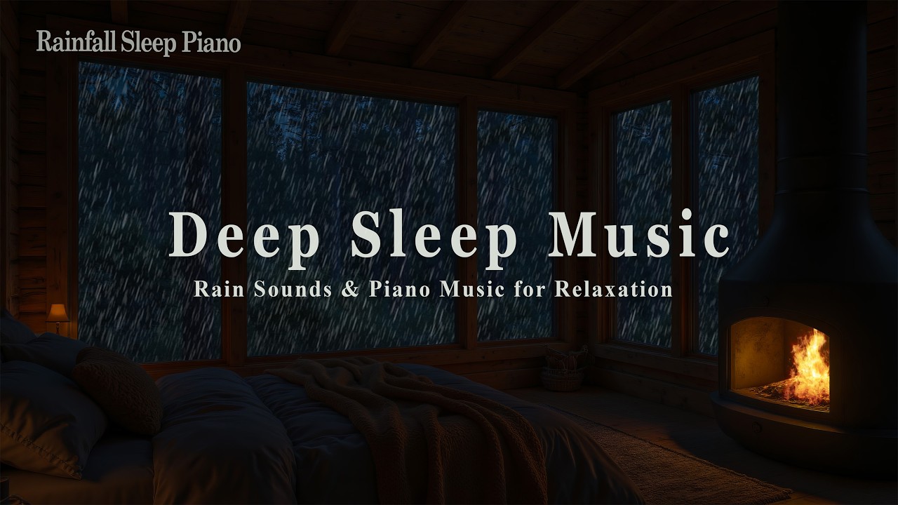Relaxing Sleep Music for Insomnia 🌧️🌙 Healing Piano and Rain Sounds for ...
