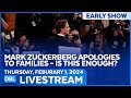 Marc Zuckerberg Apologizes To Families  - DBL | Feb. 1, 2024