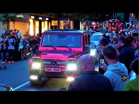CHROME RED Mercedes BRABUS G63 AMG In London Is TOO LOUD! REVS & Exhaust SOUNDS!!