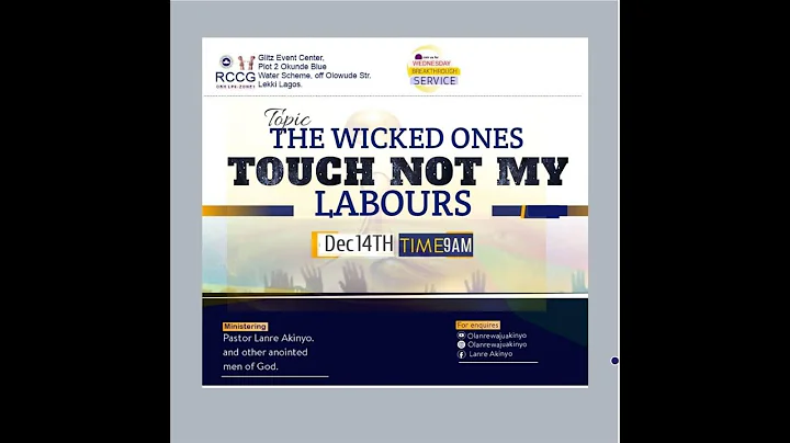 BREAKTHROUGH SEREVICE WITH PASTOER LANRE AKINYO
