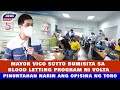 MAYOR VICO SOTTO BUMISITA SA BLOOD LETTING PROGRAM NI VOLTA, PINUNTAHAN NARIN ANG OPISINA NG TORO