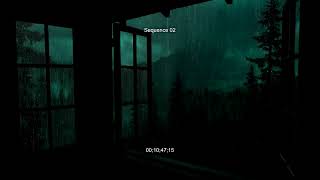 Open Window Rain Pattering on Foliage | Pure Nature Sounds for Deep Sleep