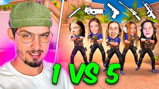 СЫГРАЛ ПРОТИВ 5 ДЕВУШЕК С СЛУЧАЙНЫМ ДРОПОМ ИЗ КЕЙСА 😱 (STANDOFF 2) ft. Зара, Масечка, Казашка