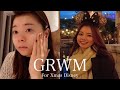 【GRWM】クリスマスディズニーの日の気合い入れたメイク🎄❤️