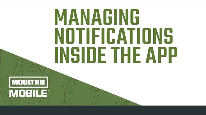 How To Set Notifications In Moultrie Mobile App