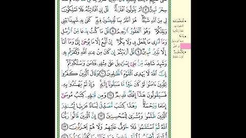 الصفحة (503) من المصحف الشريف ( سورة الأحقاف - مشروع حفظ القرآن الكريم )