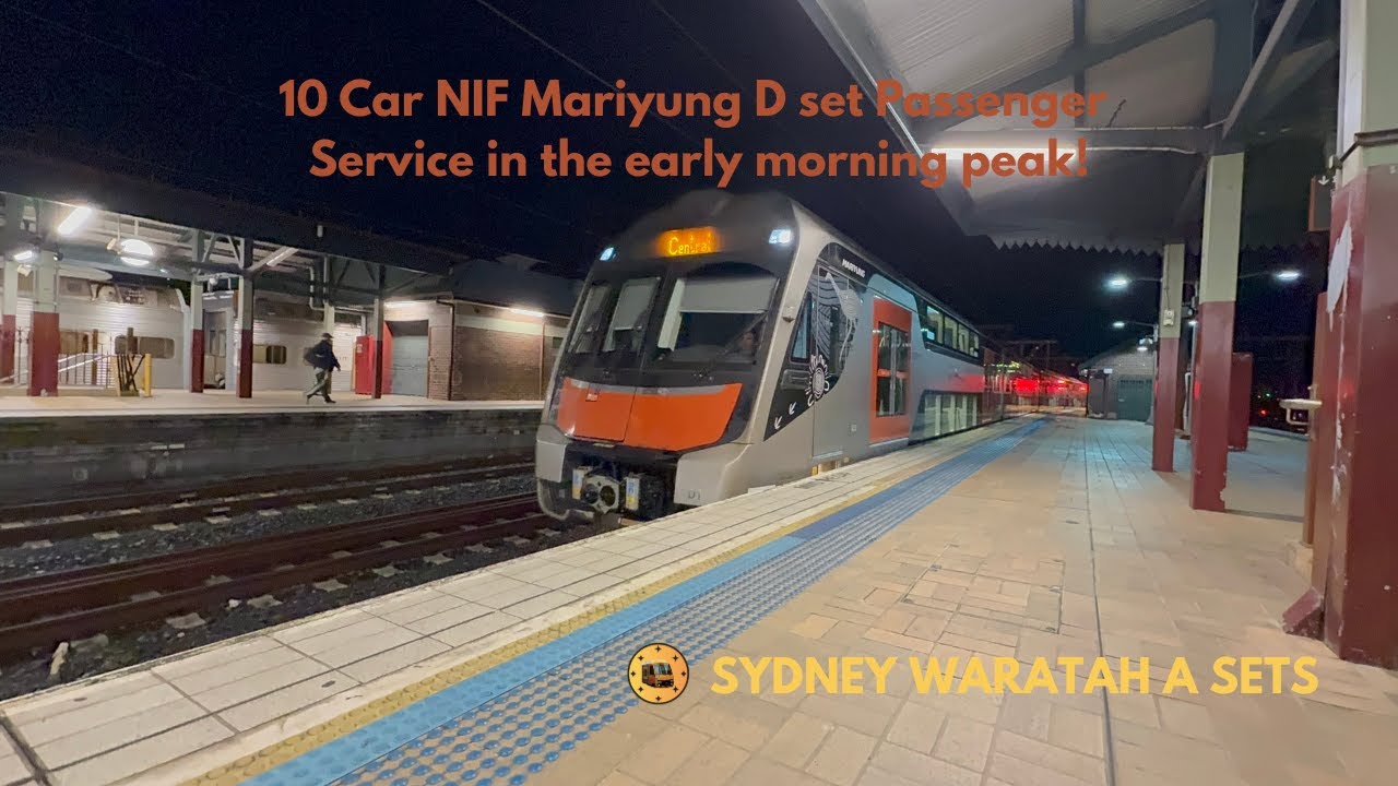 First NIF 10 Car Mariyung D set Passenger service during the early ...