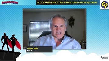 Do it Yourself Reporting in Excel Using Custom SQL Tables - Dynamics GP