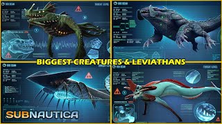 The 15 Largest Subnautica Creatures \u0026 Leviathans