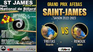 Regarder « Grand Prix AFEBAS de Saint-James 2022-2023 : FREITAS contre RENOUX »