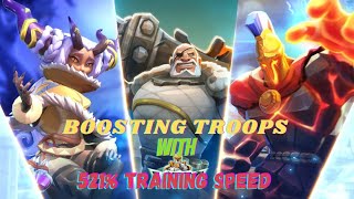 Lords mobile - Boosting troops, Mini rally trap / Added 5m t2