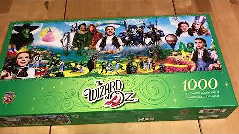 1000 Piece Jigsaw Puzzle Wizard Of Oz By: Master Pieces Timelapse