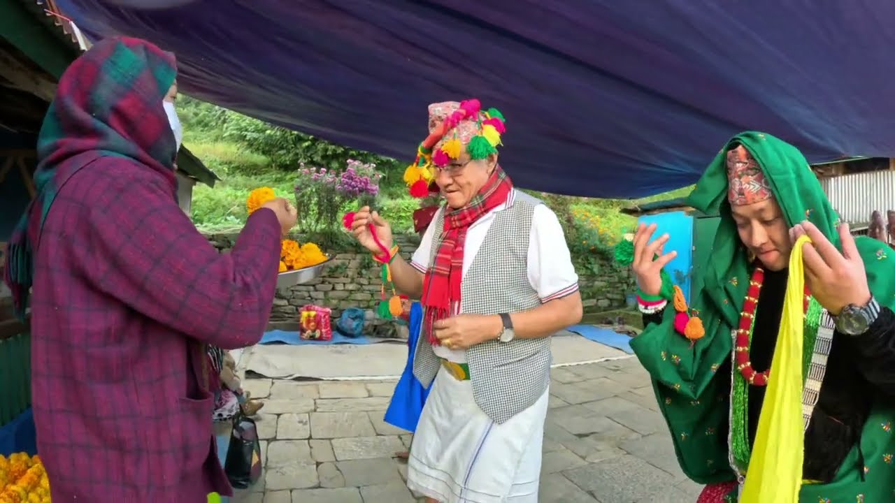 हाम्रो गाउँमा पुर्णिामाको जात्रा लाग्यो मारुनी नाच पनि