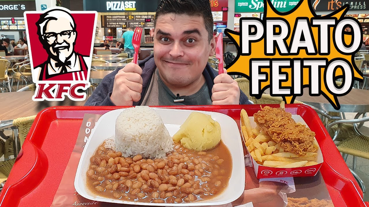 Experimentamos o PRATO FEITO do KFC - Será que valeu a pena?