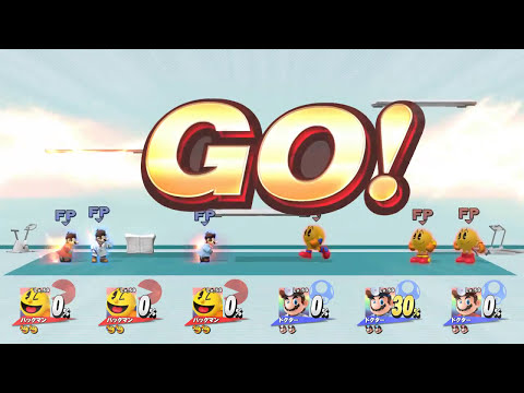 スマブラWiiU 同類アミーボ 3vs3 アイテムあり その1