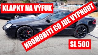 Mercedes SL500 - výfukové klapky s přepínáním hlučnosti DCar.cz