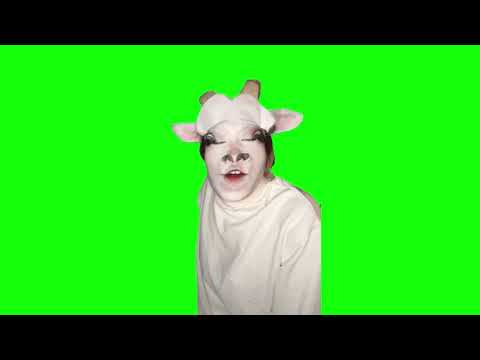 Goat Talking To Clueless Huh Cat Meme Green Screen