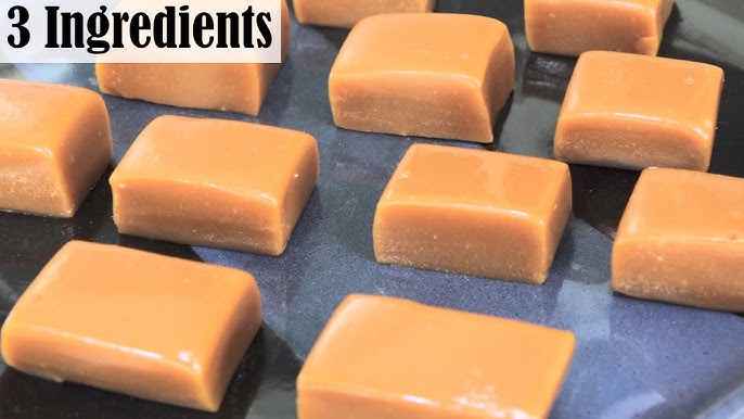 Bonbon caramel mou au beurre saléfudje - recette de caramel au