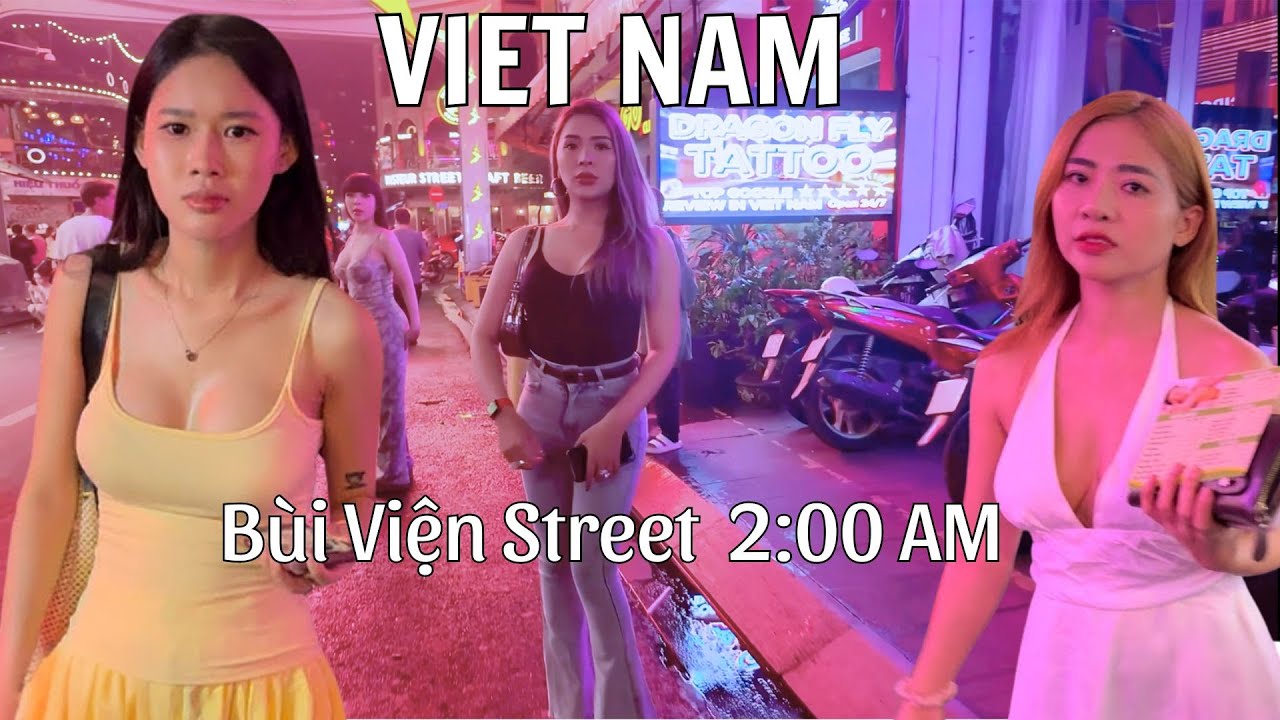 Night Life on Bui Vien Street at 2:00 AM | Ho Chi Minh City, Vietnam – Red Light District Area