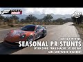 Fh5 s1 winter all pr stunts with cars and tunes