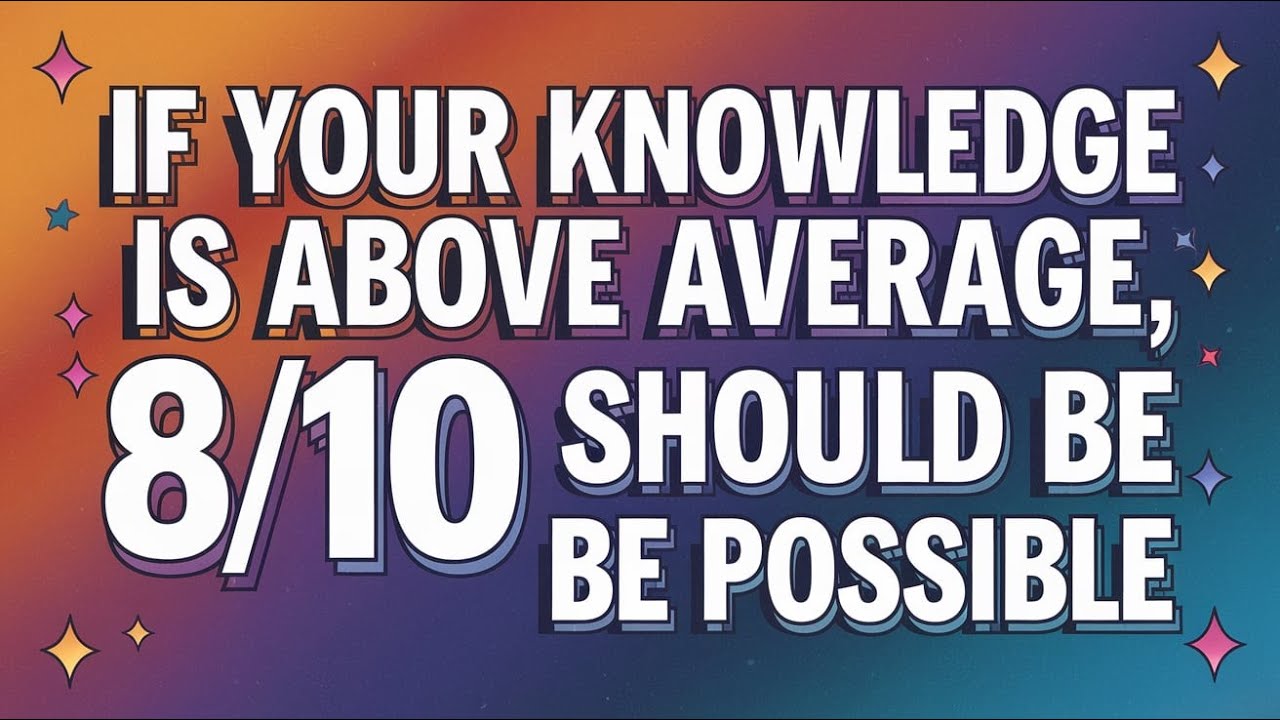 Knowledge quiz for you - YouTube