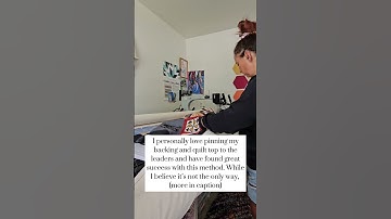 What is the best way to load a quilt on the longarm?