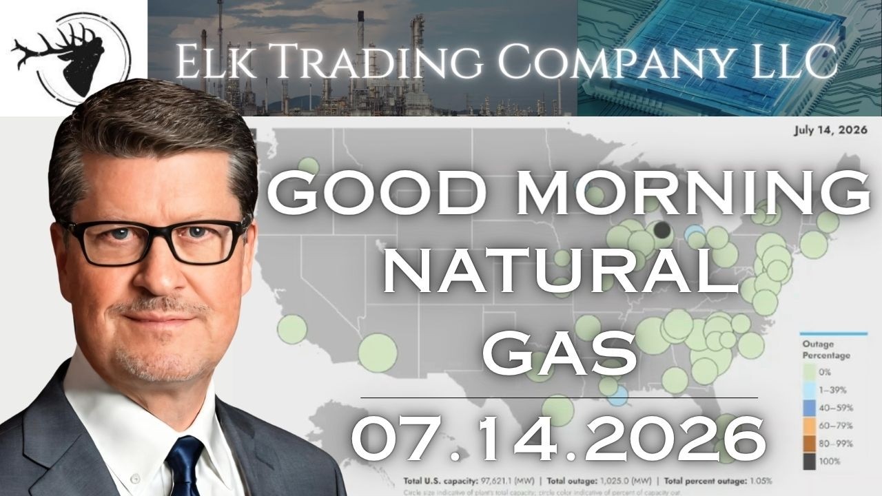 Daily Natural Gas Report - August Futures (NGQ26 @ 2.877) | 07.14.2026